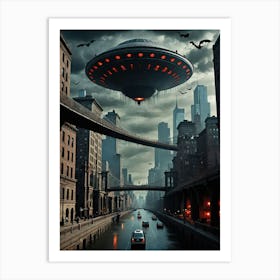 Alien Spaceship 2 Art Print