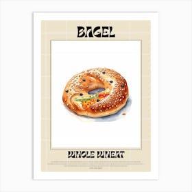 Whole Wheat Bagel 4 Art Print