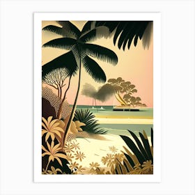 Maldives Beach Rousseau Inspired Tropical Destination Art Print