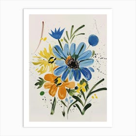 Painted Florals Love In A Mist 2 Art Print