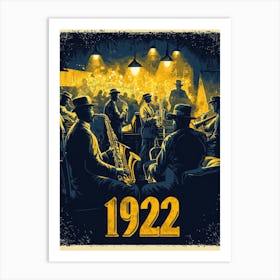 Aihrgdesign A Vintage Art Poster Celebrating The Jazz Age In 4 Art Print