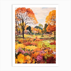 Autumn Gardens Painting Shinjuku Gyoen National Garden Japan 2 Art Print