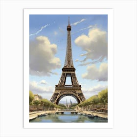 Eiffel Tower art print 3 Art Print