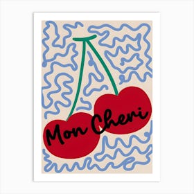 Mon Cheri Retro Kitchen Art Print