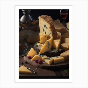 Assorted Cheese Platter Art Print