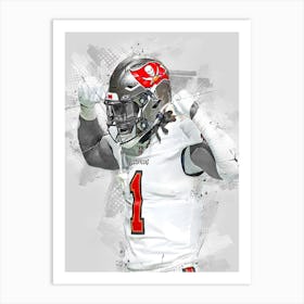 Rachaad White Tampa Bay Buccaneers Art Print