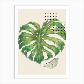 Monstera Leaf Art Print