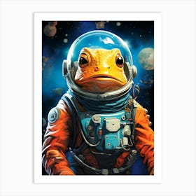 Frog In Space 1 Art Print