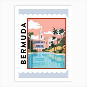 Bermuda 1 Travel Stamp Poster Art Print