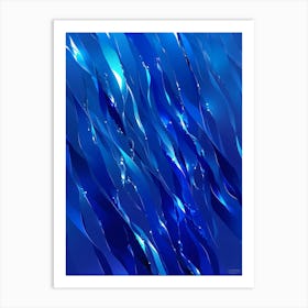 Abstract Blue Background 4 Art Print