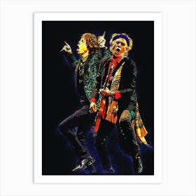 Spirit Of Mick Jagger & Keith Richards Art Print