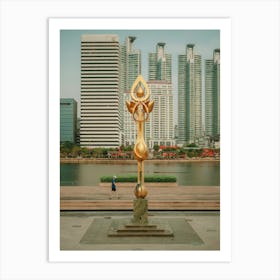 Bangkok Benjakitti Park scene Art Print