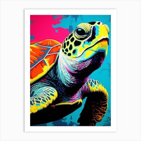 Sea Turtle Pop Art 2 Art Print