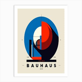 Bauhaus exhibition print 2 Affiche