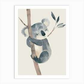 Charming Nursery Kids Animals Koala 2 Art Print
