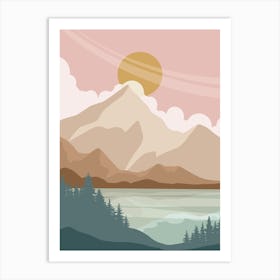 Landscape Painting 2 Art Print