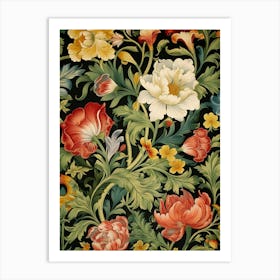 Floral Wallpaper 159 Art Print