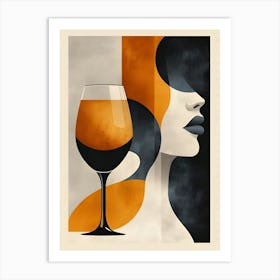 Wine Glass Canvas Print Art Print