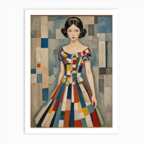 Lady In A Dress no2 Art Print