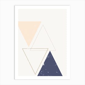 Boho Triangles Art Print