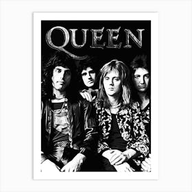 Queen band music 4 Art Print