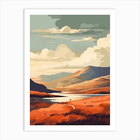 The Rob Roy Way Scotland 1 Hiking Trail Landscape Art Print