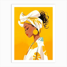 Afro-American Girl Art Print