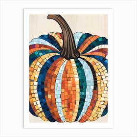 Mosaic Pumpkin Art Print