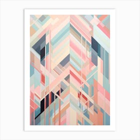 Technology Abstract Geometric Pattern 11 Art Print