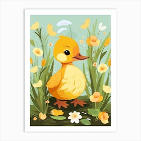 Baby Animal Illustration  Duck 4 Art Print