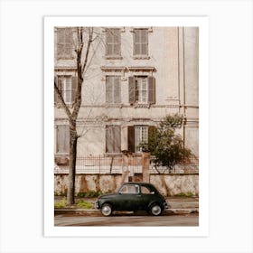 Old Cinquecento Fiat Car, Rome Art Print