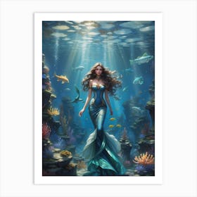 Mermaid 1 Art Print