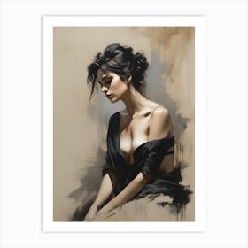 A girl art Art Print