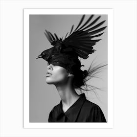 Crow Hat Art Print