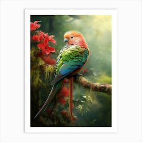 Rainforest Rhapsody: Quetzal Bird Poster Art Print