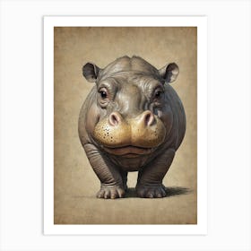 Hippo 14 Art Print