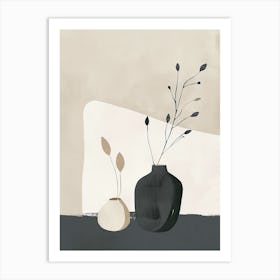 Silent Transitions Minimalist Style Art Print