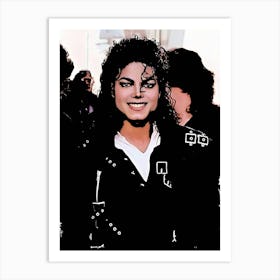 Michael Jackson king of pop music 1 Art Print