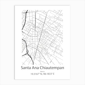 Santa Ana,United States Minimalist Map Poster