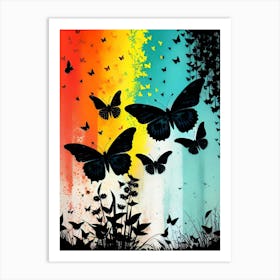 Butterflies In The Sky 33 Art Print