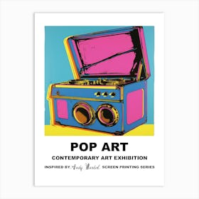 Poster Music Box Pop Art 1 Art Print