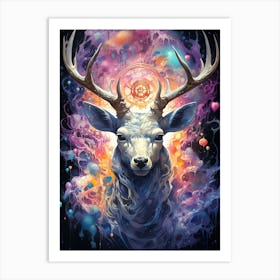 Stranger Deer Art Print