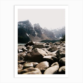 Moraine Rocks Art Print