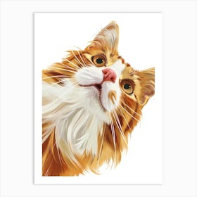 Orange Tabby Cat 19 Art Print