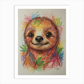 Sloth 18 Art Print