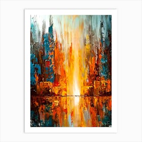 Abstract Cityscape 11 Art Print