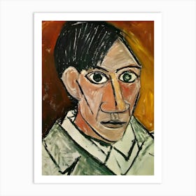 Portrait Of A Man by Pablo Picasso Art Print