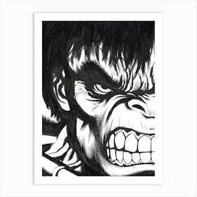 Incredible Hulk Movie And FIlm Art Print