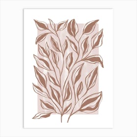 Pretty Mocha Plant Poster