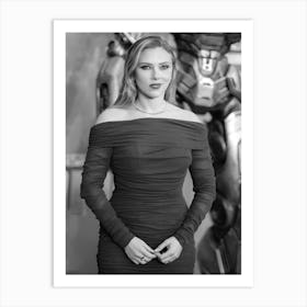 Scarlett Johansson Transformers One European Premiere Art Print